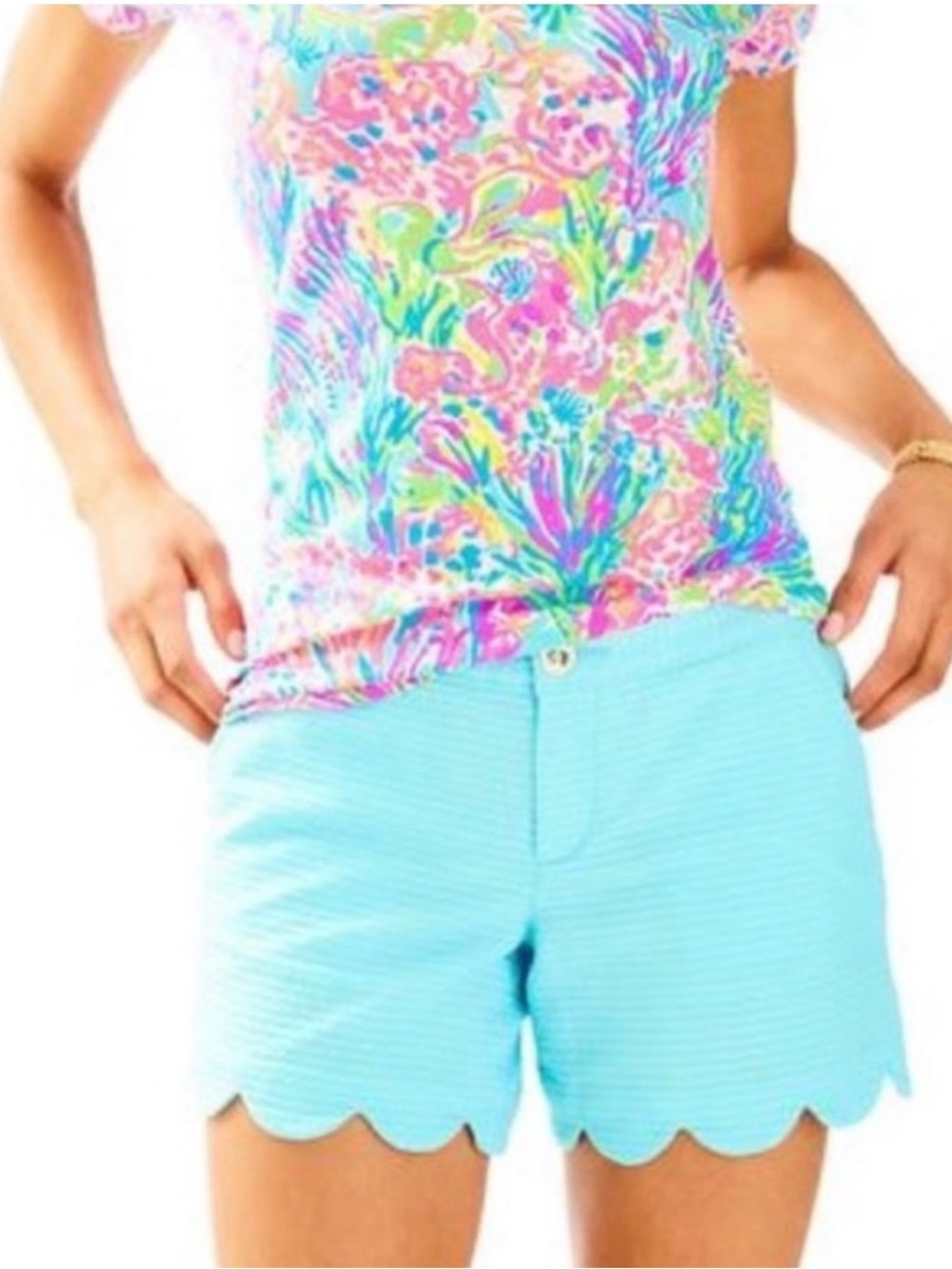 Lilly Pulitzer Buttercup Short, Serene Blue, size 2